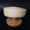 Ins Luxury 100% Natural Straw Berets Women French Hand Woven Sun Hat Concave Shape Flat Top Beach Caps Church Derby Pillbox Hat