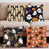 Spooky Halloween Pumpkin Cushion Cover Premium Comfort Reversible Pillow Cove -Two In One Design for Any Room & Car Interior