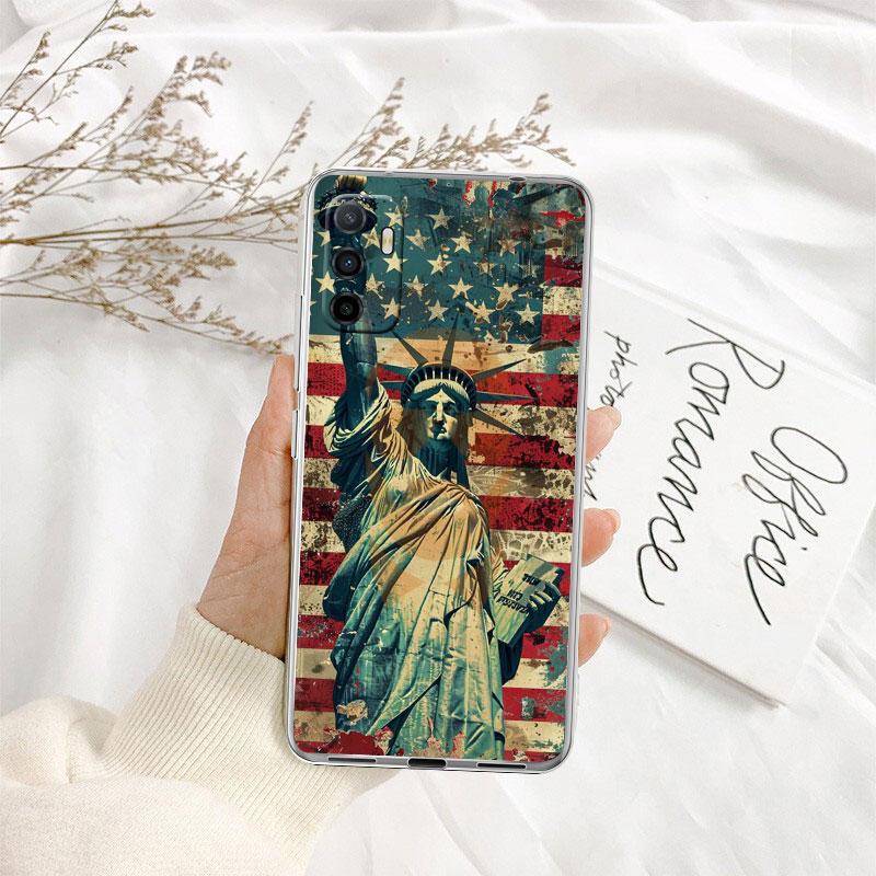IK66 Statue of Liberty Phone Case for Motorola Moto G10 G20 G30 G31 G32 G34 G35 G41 G42 G50 G51 G52 G55 G60 G60S G62 G71 G72 G75