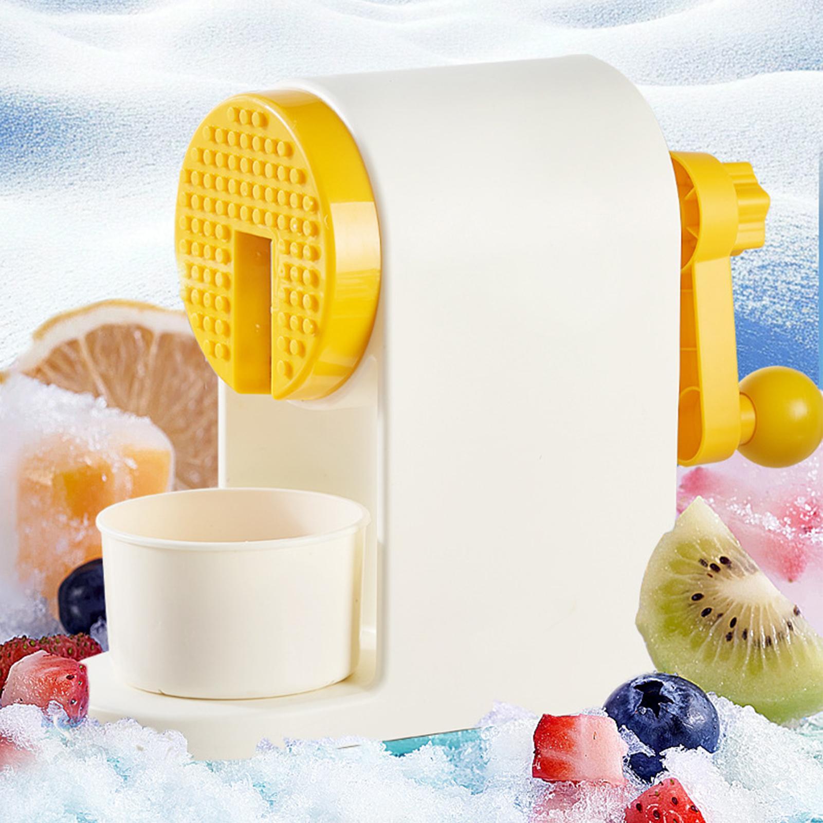 

Kitchen Ice Shaver Manual Hand Crank Snow Cone Maker Machine Desserts Making Non-Slip Kitchen Tool With No Electricity For Dorm CHINA