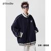 2025 Spring and Autumn Pu Handsome Coat Men's Ins High Street Fashion Brand Hong Kong Style Japanese Harajuku Style Korean Style Trendy Loose Jacket