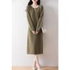 Women's Cashmere Dress Qinghe Cashmere 30% Cashmere 70% Wool Autumn and Winter Cashmere Skirt Soft and Warm