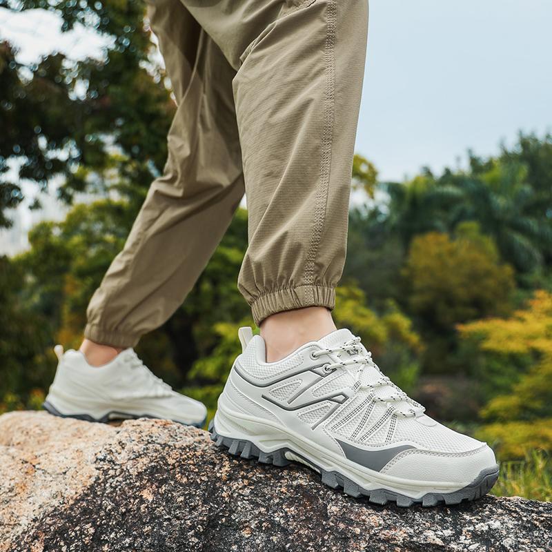 Summer Breathable Outdoor Hiking Shoes Men Sneakers Antiskid Slip On Walking Shoes Moccasins Man Casual Shoes