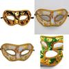 Mysterious Angel Halloween Masquerade Party Men's Mask Plush Cloth Half Face Mask With Fabric Edges