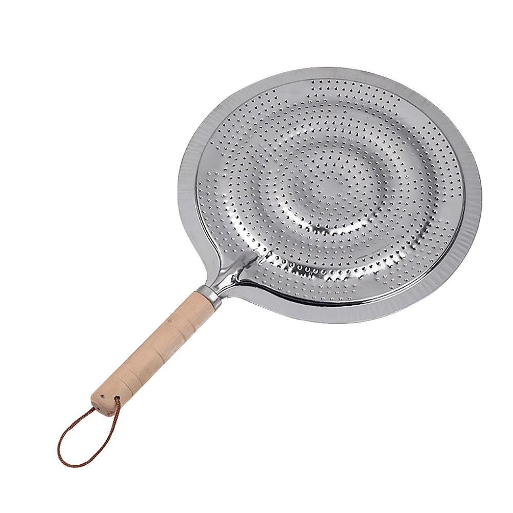 Electric Gas Stove Kitchen Wooden Handle Simmer Milk Reducer Plate Ring Flame Guard Heat Diffuser
