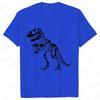 Funny Skeleton Dinosaur Shirt for Men Dinosaur Coffee T-shirts Short Sleeve Fashion Casual Funny Tee Skeleton Halloween Shirts