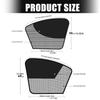 Front Row Car Side Privacy Cover with Magnetic Edge Design, Two-Piece Mesh Curtain for Daily Road Use and Parking