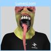 Monster-Maske mit langer Zunge aus Latex für Halloween-Cosplay-Partys Schreckliches Kostümzubehör