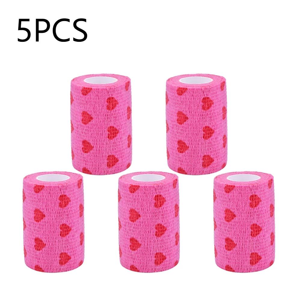 2/5/10 шт. Самоклеящиеся эластичные бинты для защиты лап домашних животных (собак и кошек), медицинские бинты, нетканые когезивные бинты