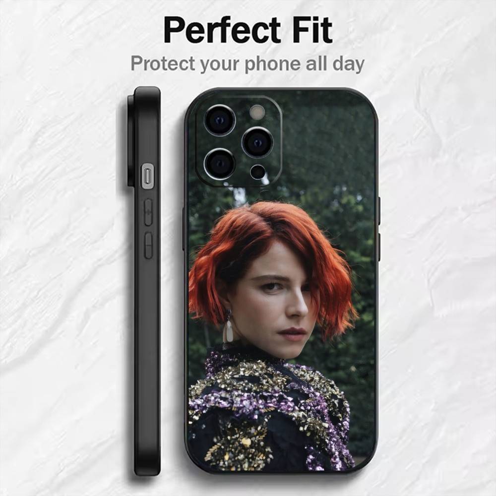 Actor Beatuy-J-Jessie B-Buckley-y Phone Case For iPhone17,16,15,14,13,12 Plus,Max Soft Silicone Black Cover
