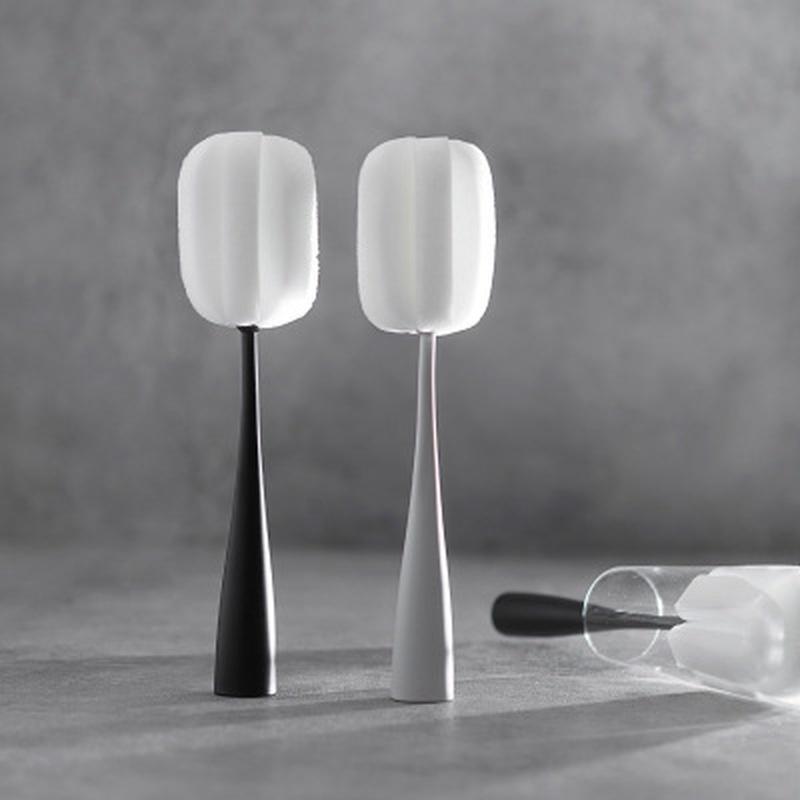 1PCS Vertical Long-Handled Cup Brushes Mug Sponge Cleaning Bottle Brush Cleaning Brush Glass Cleanin