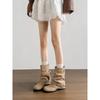 Inner Heightening Western Cowboy Pile Boots Women's Autumn Pleated Pants Short Boots Vintage Knight Martin Boots