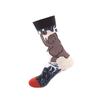 Stylish Streetwear Crew Socks Men Women Cotton Blend Mid-Calf Trendy Patterned Casual