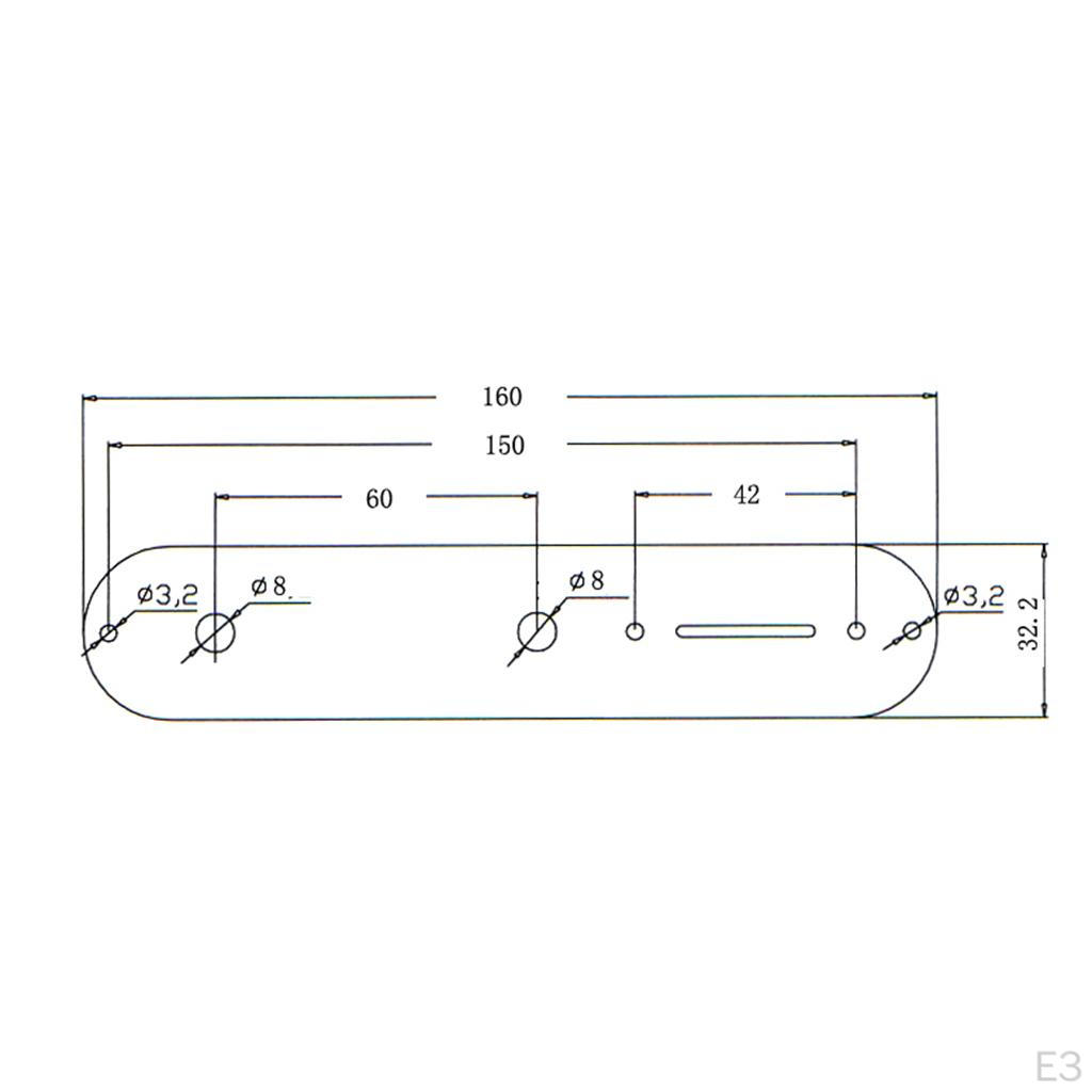 Control Plate for Caster Guitar Musical Parts 3 Colors