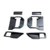 For -2024 Toyota Sienna Interior Door Handle Surrounds Trims Carbon Fiber