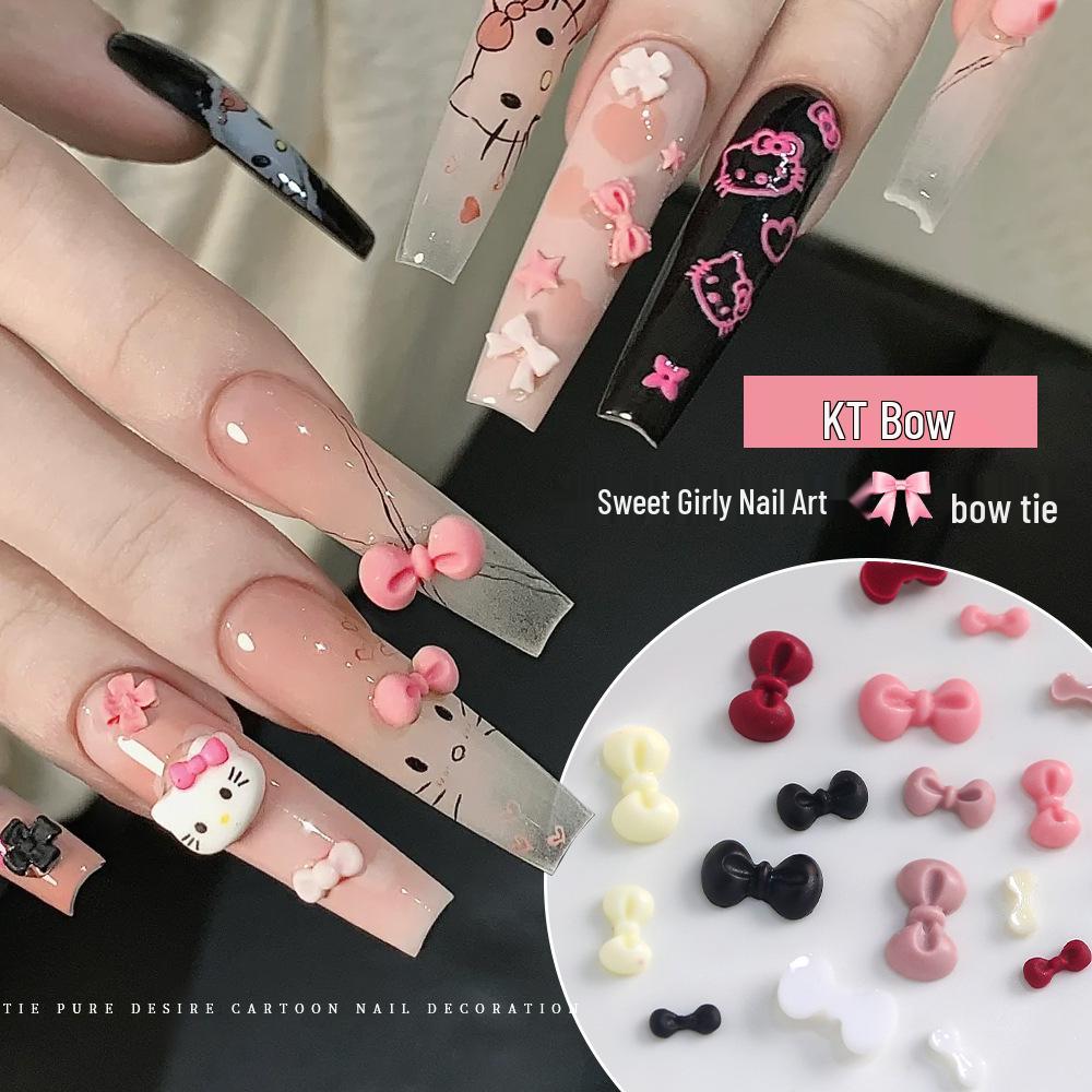 

Colorful 3D Bow Tie Nail Art Accessories for Sweetheart Girls