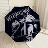 1PC Wednesday Wednesday Addams Umbrella-8-Rib Reinforced, Automatic Open, Lightweight & Durable, Cute Fashion Accessory for Outdoor-K1297