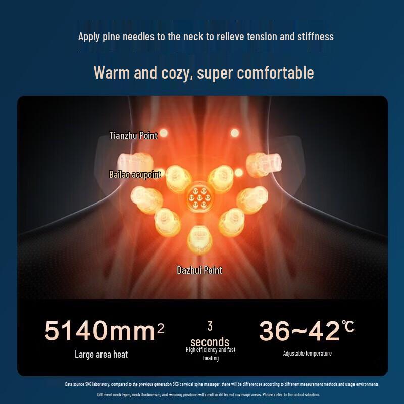 SKG G7 2nd Gen Luxury Foldable Neck Massager CN plug (adapter included)