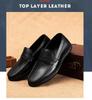 High-end Genuine Leather Men Casual Shoes Italian Mens Loafers Moccasins Breathable New Male Driving Shoes Office Formal Shoes