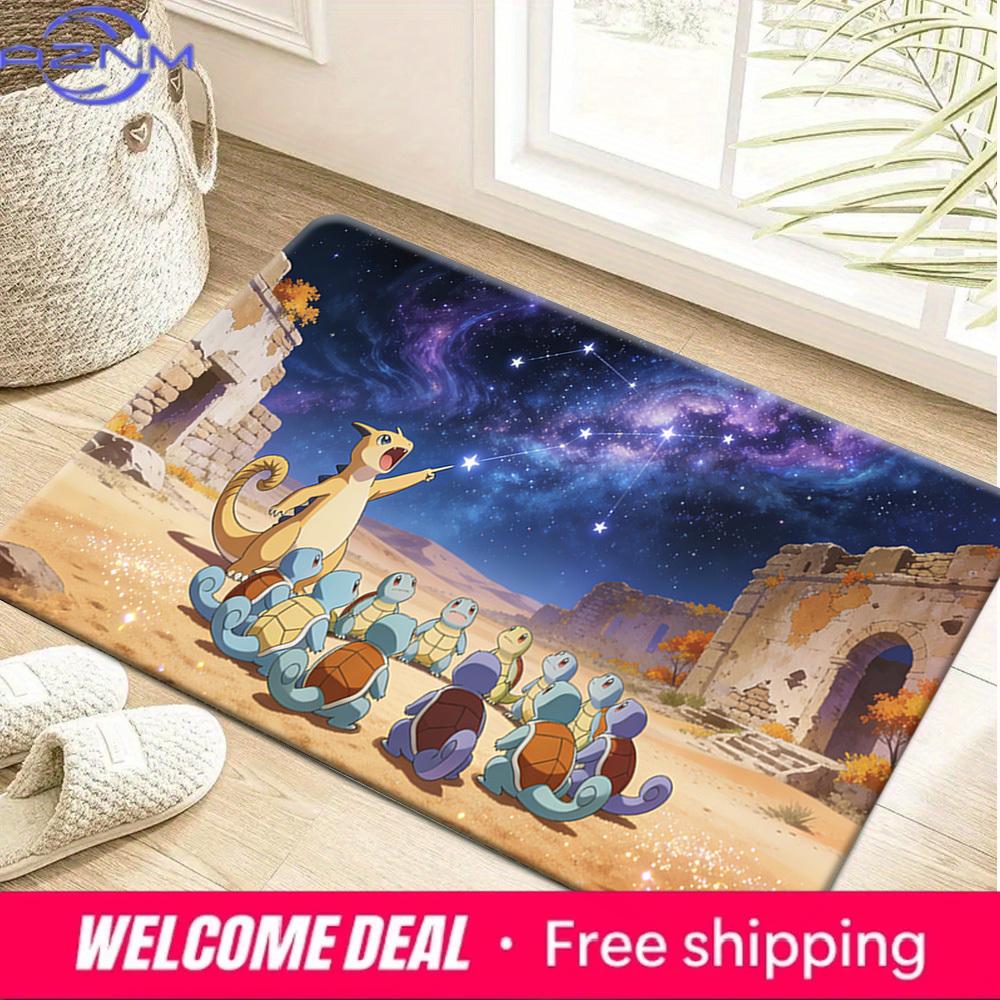 Pokémon Starry Night Desert Constellation Print Non-Slip Soft Doormat for Home Decor 40x60cm