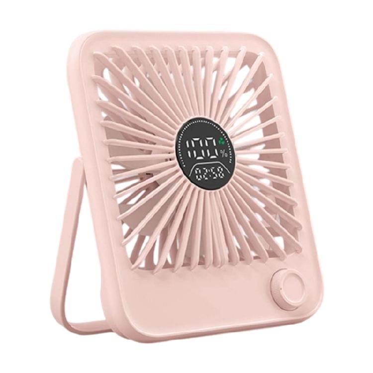 

Lightweight Rechargeable Study Fan Adjustable Speed Space Saving Design Desktop Fan For Bookshelf Study розовый