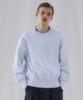 Pinned Look Essential Wappen Point Standard Fit Sweat Top (Melange Grey)