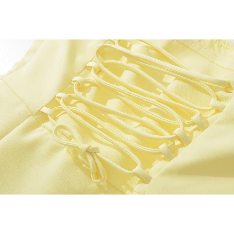 Strappy One-Shoulder Waist-Cinching Backless Formal Dress for Women