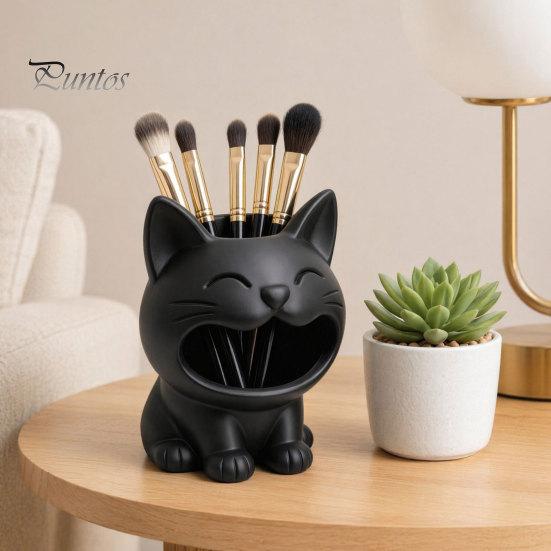 Cute Desk Organizer 3D Printed Cat Shaped Candy Bowl, Storage Container, Desktop Office Decor Pen Holder, Versatile for Pencils Jewelry Hair