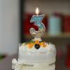 0-9 Number Birthday Candle for Cake, Beach Starfish Sequins Number Cake Candles,  Happy Birthday Candle, Cake Topper