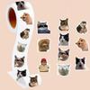 500PCS/Roll Funny Cute Cat Emoji Stickers Sealing Label Laptop Luggage Phone Classroom Decoration Kid Gift