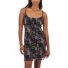 Womens/Ladies Tie Detail Slim Slip Dress