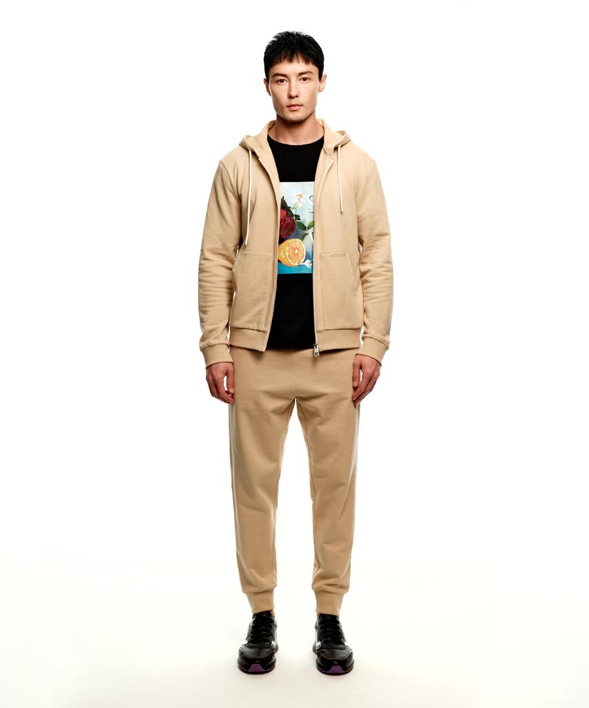SOLEW Logo Jogger Sweatpants_Beige