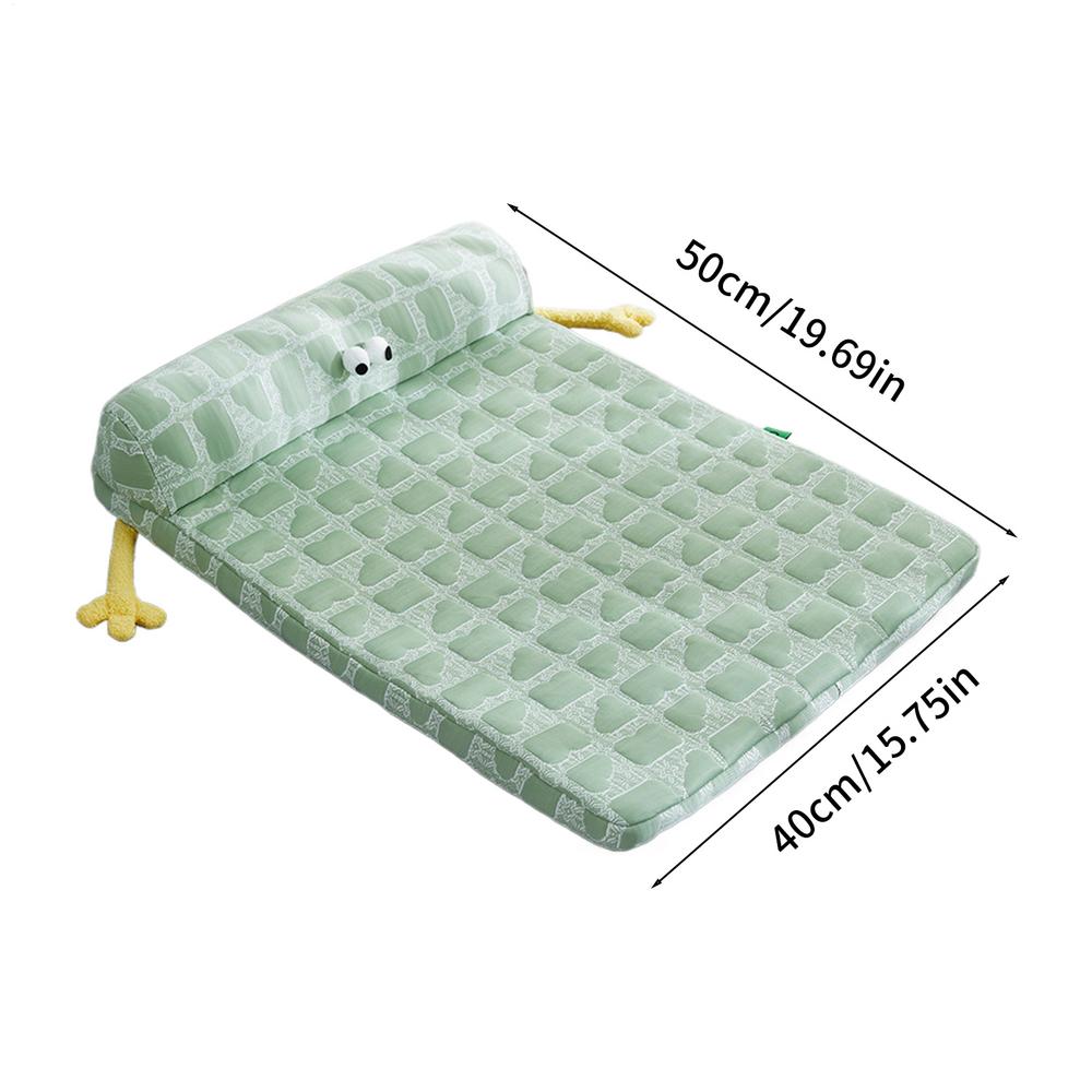 Dog Bed Cooling Dog Mat Sleeping Pad Non-Slip Cushion Blanket With Washable Cover For Small Medium Large Breed Indoor Outdoor