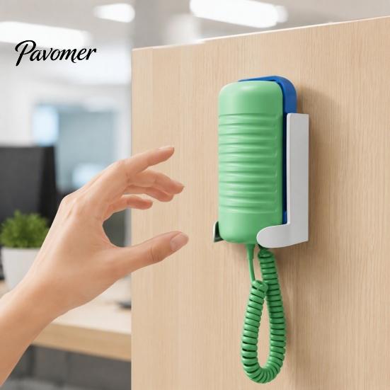 Kids Room Storage Wall-Mounted Landline Phone Holder, Retro String Stand, Wall Mount Holder Space Saving Plastic Organizer for Bedroom And Playroom