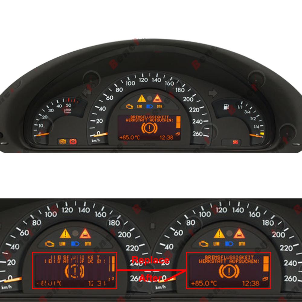 Display for Mercedes-Benz C-Class W203 Instrument Cluster