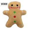 Santa Claus Cat Toy Christmas Catnip Plush Toys, Reindeer Gingerbread Stuffed Animal, Interactive Holiday Durable Chew Resistant for Kittens, Pet