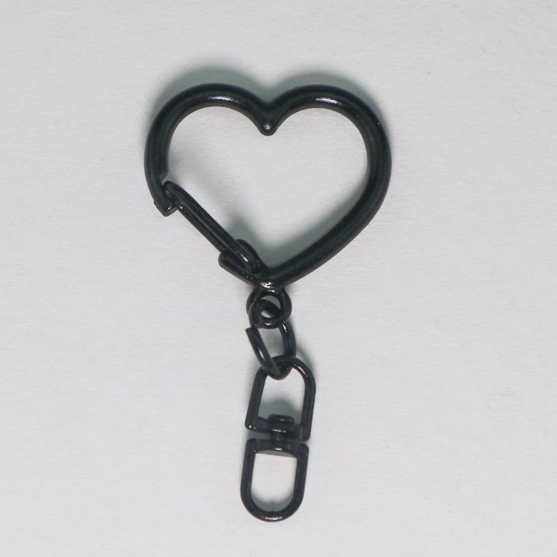 Heart-Shaped Painted Keychain - Handmade DIY Jewelry & Bag Pendant with Perler Beads.