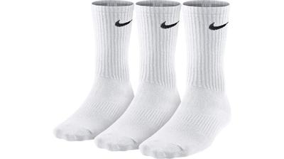 Nike 3PPK Lehký dospělý Balení 3 kusů (S, Bílá/Černá) - Kotní ponožky,Unisex ponožky,