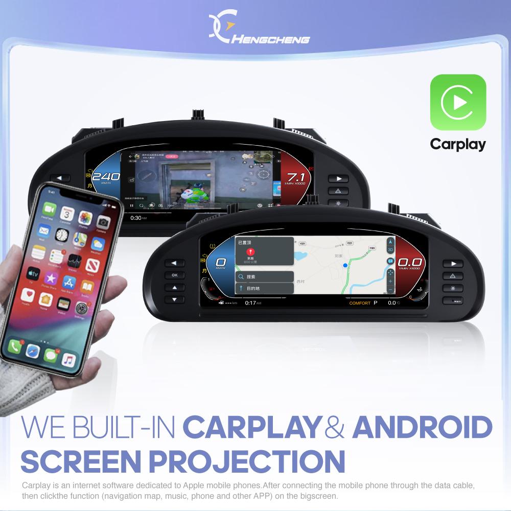 For Peugeot 407 407SW 2004-2010 Digital Cluster Dashboard Dashboard speedometer plug and play Wireless CarPlay
