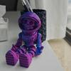 3D Printed Astronaut Skeleton Articulating Toy Figure Tris Color