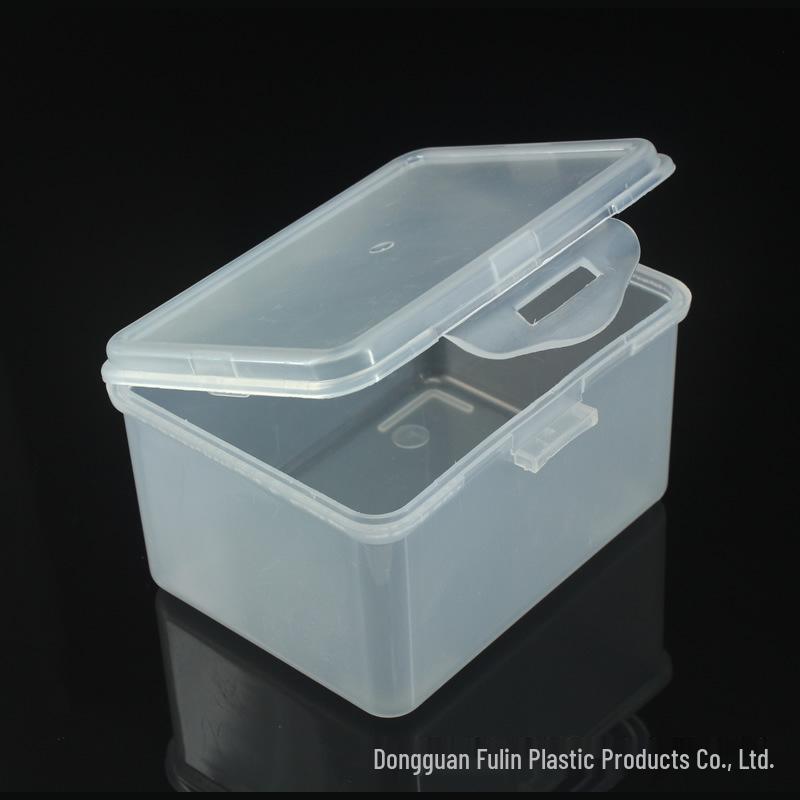 M12070 Transparent Rectangular Plastic Box with Drainage