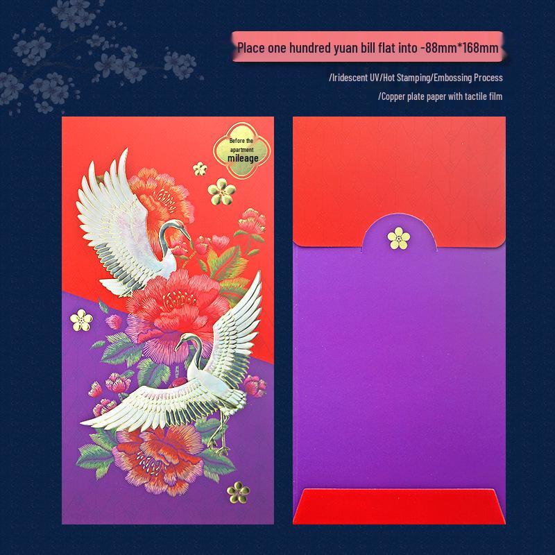 

Custom High-End Red Envelopes: Personalized Logos for Celebrations and Baby Full Moon Events. 6 per pack