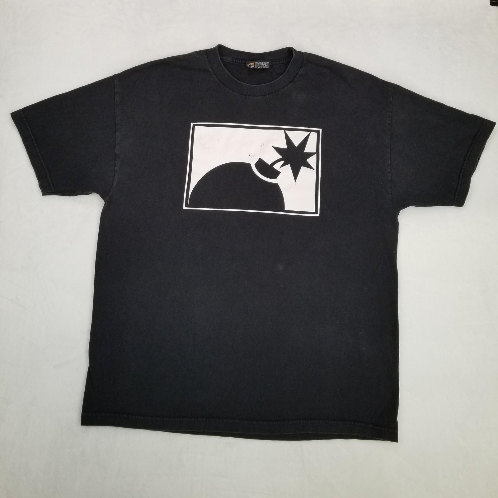 THE HUNDREDS Men s Black Bomb Graphic Crew Neck Size XL Casual Classic Unisex T-Shirt XXXXL