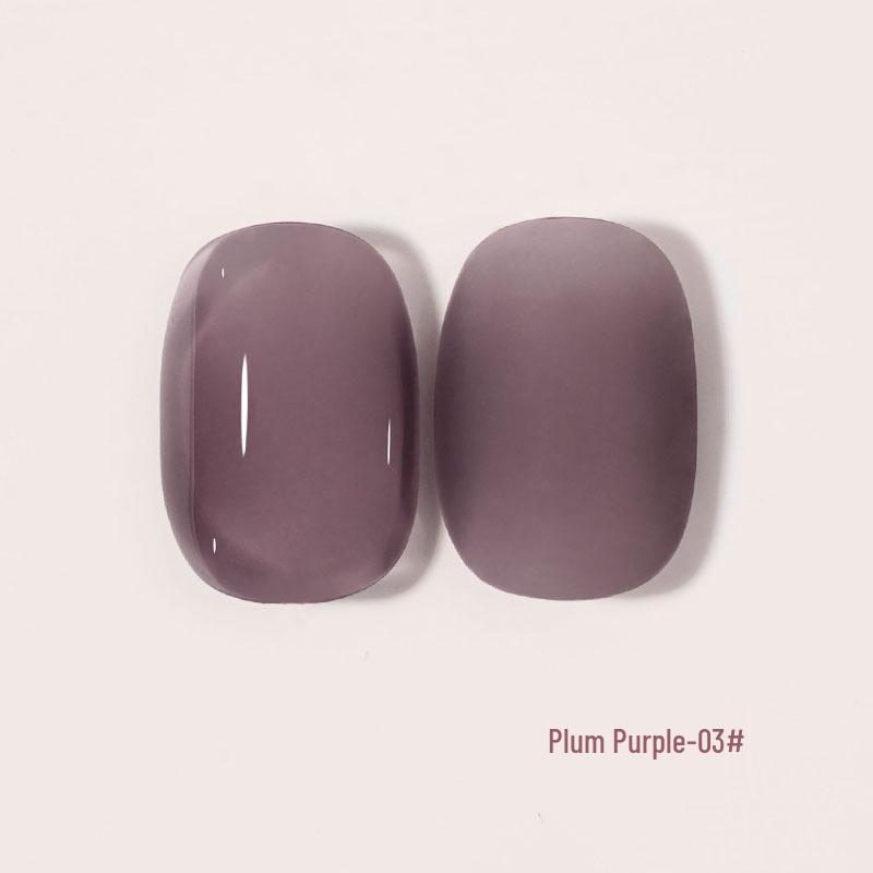 2024 Trendy Glitter Nail Gel Polish Set In Grape and Plum Purple for Salons