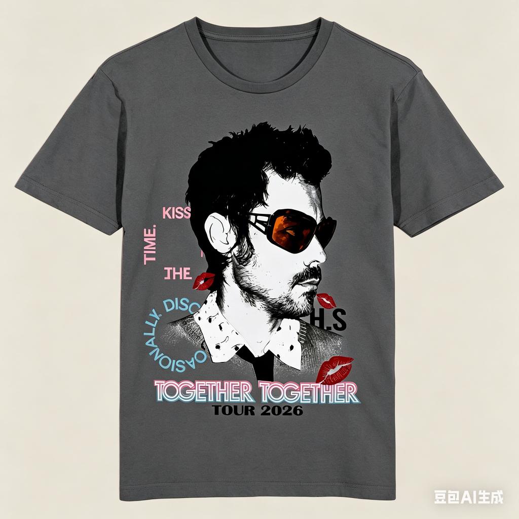 Harry Styles Tour Kiss All The Time Disco Occasionally Tshirt UNISEX and Women New Summer Cotton YK Clothing Short Sleeve Tops