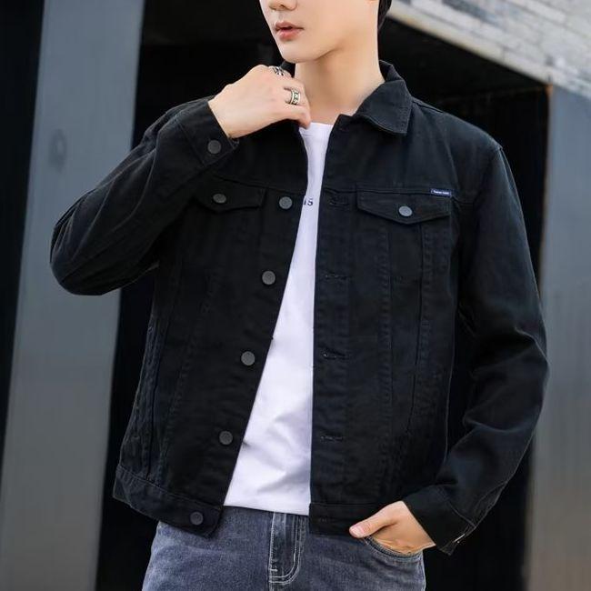 Men's Spring/Autumn Korean Style Denim Jacket - Trendy Loose-Fit Cotton Casual Jacket