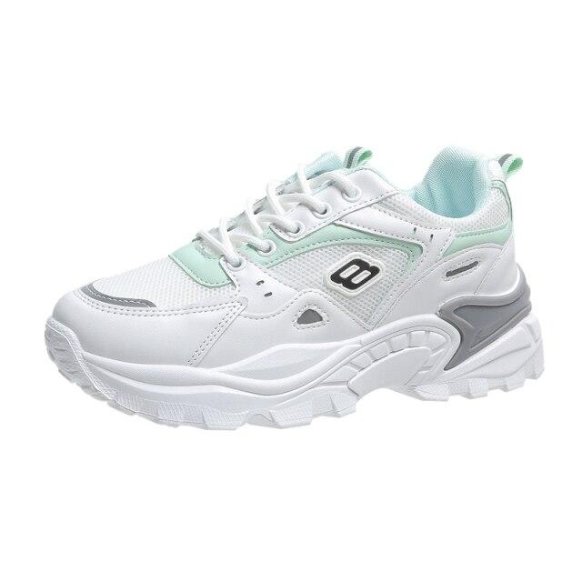 

Весенние корейские кроссовки на платформе, женская обувь, массивные кроссовки на толстой подошве, дышащие разноцветные повседневные туфли без шнуровки, женская обувь 35