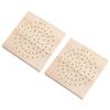2Pcs Square Wooden Polishing Head Storage Board Save Space Nail Grind Head Organizer  Nail Salons
