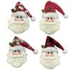 Christmas Tree Decoration Knitted Fabric Doll Elderly Pendant for Holiday Scene Layout and Festive Decor