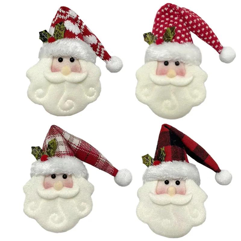 Christmas Tree Decoration Knitted Fabric Doll Elderly Pendant for Holiday Scene Layout and Festive Decor